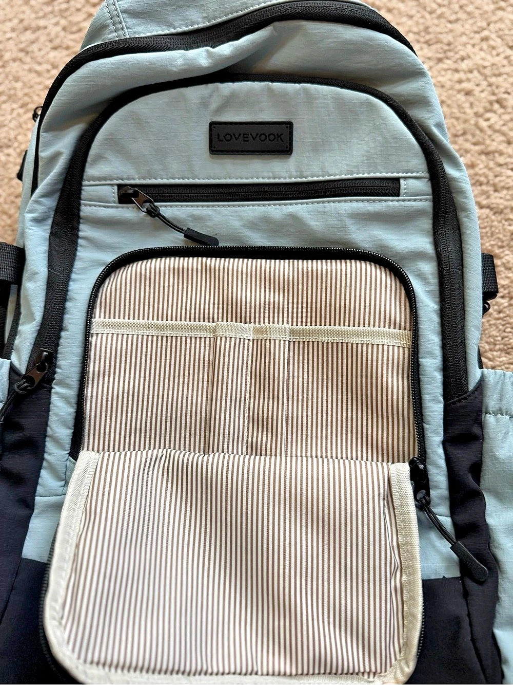 LOVEVOOK Laptop Travel Backpack in Blue and Black- Like New Condition - Picture 4 of 10
